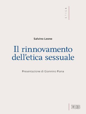 cover image of Il Rinnovamento dell'etica sessuale
